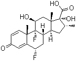 (6a,11b,16a,17a)-6,9-Difluoro-11,17-dihydroxy-16-methyl-3-oxoandrosta-1,4-diene-17-carboxylic acid, CAS #: 28416-82-2