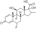 (6a,11b,16a,17a)-6,9-Difluoro-11,17-dihydroxy-16-methyl-3-oxoandrosta-1,4-diene-17-carbothioic acid, CAS #: 80473-92-3